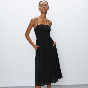 Aritzia Black Midi Dress
